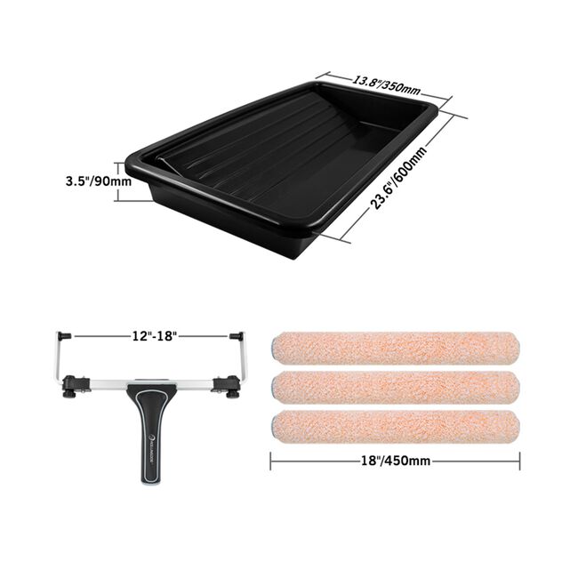 The Molossus™ 5PC 18" Paint Roller Set